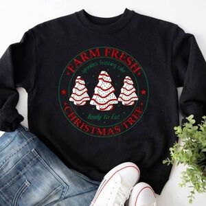 Black Christmas Tree Sweater